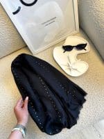 شال پرچ مزونی مشکی