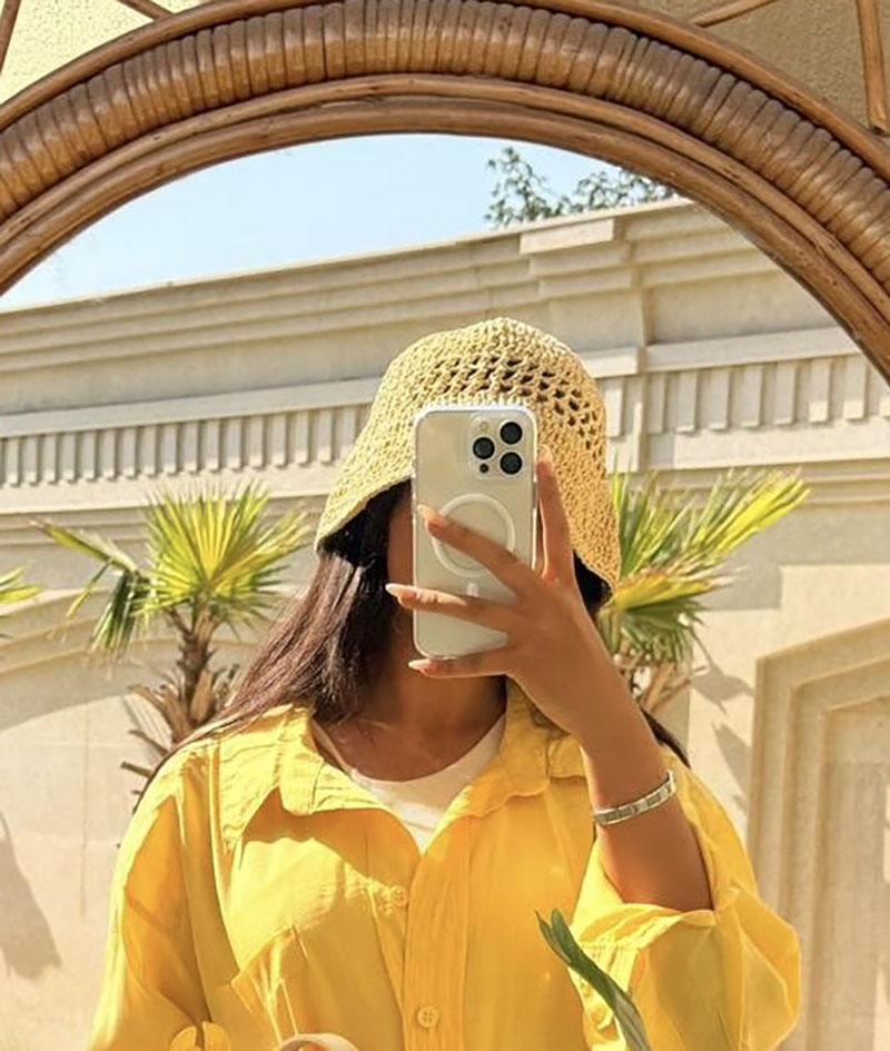 کلاه رافیا دستبافت