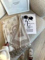 شال موهر دورو کرم - Image 7