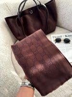 شال ژاکارد طرح برند - Image 10