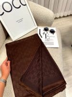 شال ژاکارد طرح برند - Image 6