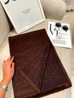 شال ژاکارد طرح برند - Image 4