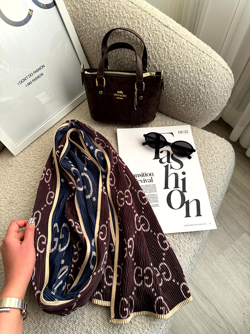 شال گوچی دورو نخ پنبه