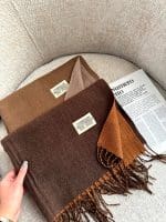 شال موهر ساده دورو