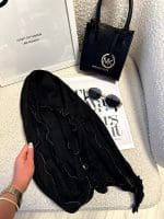 شال مشکی لمه