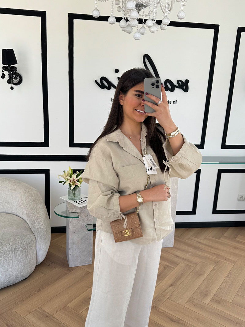 IMG_6084 شومیز zara آستین گره ای - Image 1