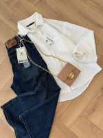 شومیز zara آستین گره ای - Image 6