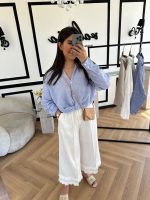 شومیز لینن zara جلوگره - Image 5
