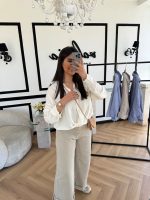 شومیز لینن zara جلوگره - Image 3