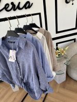 شومیز لینن zara جلوگره - Image 4