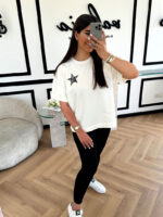 تیشرت STAR نقره ای