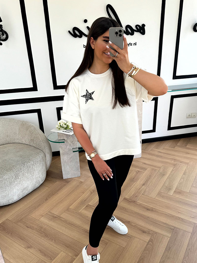 IMG_9040 تیشرت STAR نقره ای - Image 1