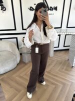 شلوار جین قهوه‌ای - Image 3