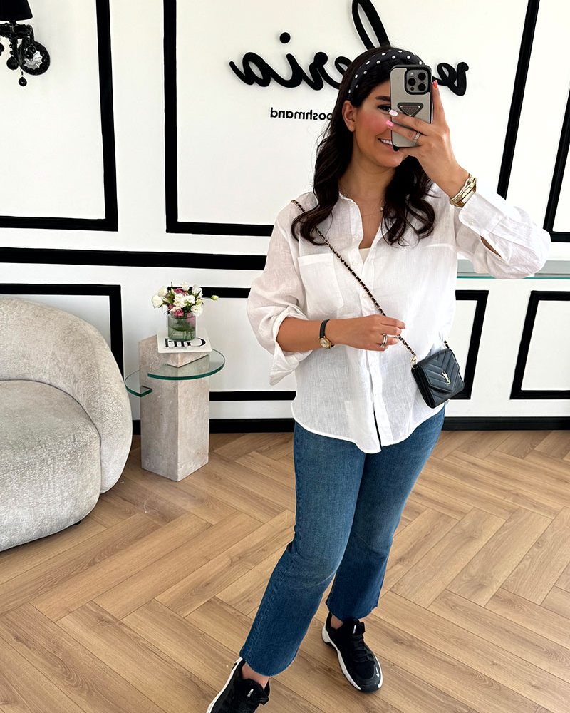 شومیز سفید زنانه ترک