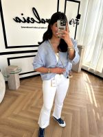 شلوار جین سفید بوتکات زارا - Image 2